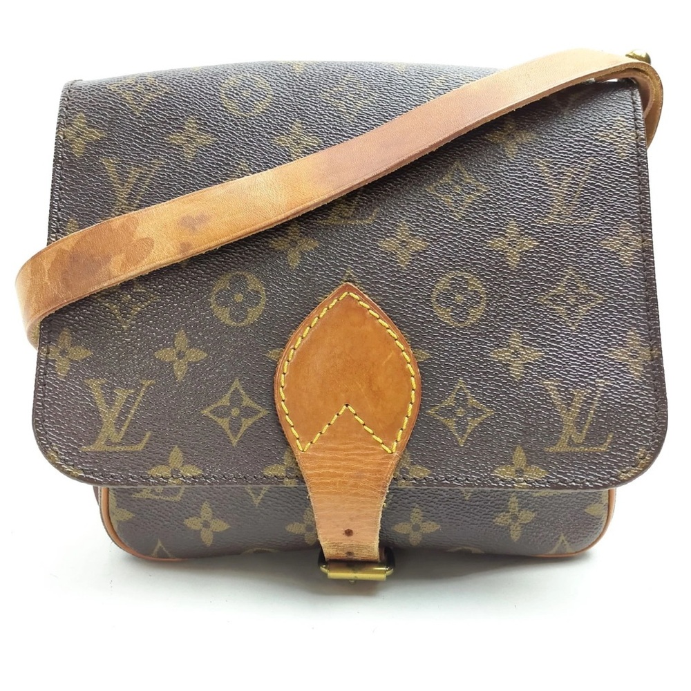 Vintage Louis Vuitton Cartouchiere MM Monogram Crossbody Bag